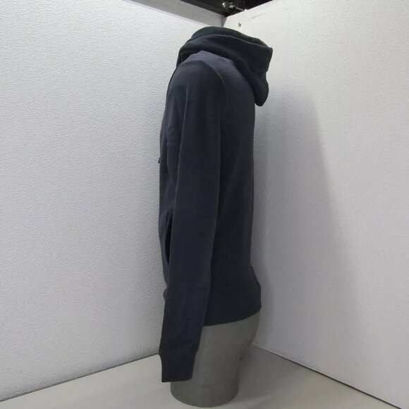 NEW ALLSAINTS Mens Hoodie Cadet Blue Size XS Raven Contrast Ramskull Pullover - Picture 6 of 8